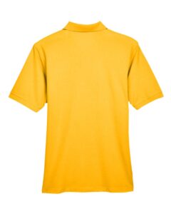 Harriton M265 Men’s Easy Blend™ Polo – Sunray Yellow (back)