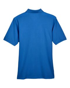 Harriton M265 Men’s Easy Blend™ Polo – True Royal (back)