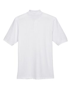 Harriton M265 Men’s Easy Blend™ Polo – White (back)