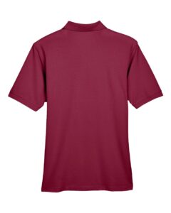 Harriton M265 Men’s Easy Blend™ Polo – Wine (back)
