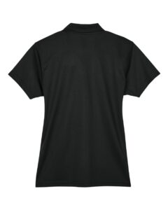 Team 365 TT21W Women’s Command Snag Protection Polo – Black (back)