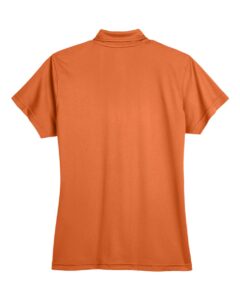 Team 365 TT21W Women’s Command Snag Protection Polo – Sport Burnt Orange (back)