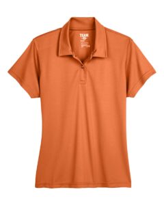 Team 365 TT21W Women’s Command Snag Protection Polo – Sport Burnt Orange