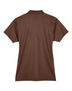 Team 365 TT21W Women’s Command Snag Protection Polo – Sport Dark Brown (back)