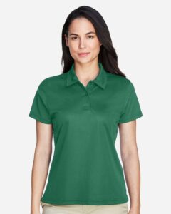 Team 365 TT21W Women’s Command Snag Protection Polo – Sport Dark Green (on model)