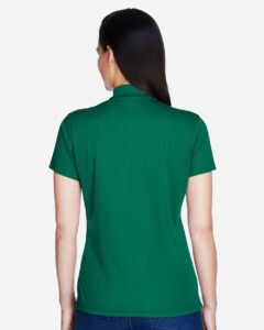 Team 365 TT21W Women’s Command Snag Protection Polo – Sport Forest (on model back)