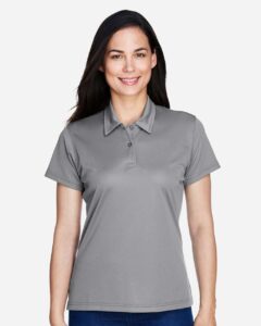 Team 365 TT21W Women’s Command Snag Protection Polo – Sport Graphite (on model)
