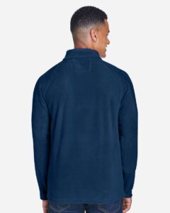 Team 365 TT90 Men’s Campus Microfleece Jacket – Sport Dark Navy (on model back)