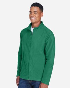 Team 365 TT90 Men’s Campus Microfleece Jacket – Sport Kelly (on model side)