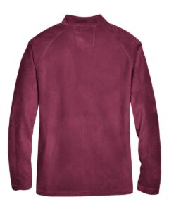 Team 365 TT90 Men’s Campus Microfleece Jacket – Sport Maroon (back)