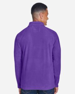 Team 365 TT90 Men’s Campus Microfleece Jacket – Sport Purple (on model back)