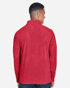Team 365 TT90 Men’s Campus Microfleece Jacket – Sport Red (on model back)