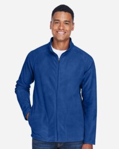 Team 365 TT90 Men’s Campus Microfleece Jacket – Sport Royal (on model)