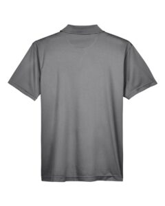 Harriton M315 Men’s Polyester Jersey Polo – Charcoal (back)