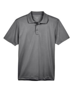 Harriton M315 Men’s Polyester Jersey Polo – Charcoal