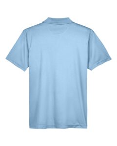 Harriton M315 Men’s Polyester Jersey Polo – Light Blue (back)