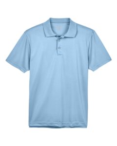 Harriton M315 Men’s Polyester Jersey Polo – Light Blue