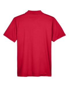 Harriton M315 Men’s Polyester Jersey Polo – Red (back)