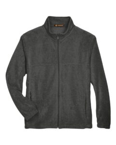Harriton M990 Men’s Full-Zip Fleece – Charcoal