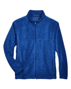 Harriton M990 Men’s Full-Zip Fleece – True Royal