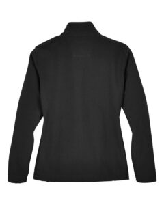 Team 365 TT80W Women’s Leader Soft Shell Jacket – Black (back)