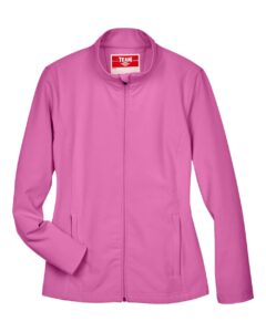 Team 365 TT80W Women’s Leader Soft Shell Jacket – Sport Charity Pink