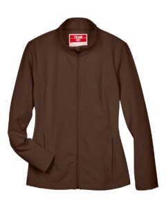Team 365 TT80W Women’s Leader Soft Shell Jacket – Sport Dark Brown