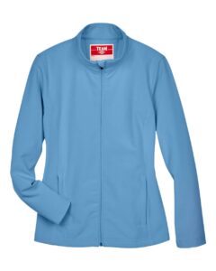 Team 365 TT80W Women’s Leader Soft Shell Jacket – Sport Light Blue
