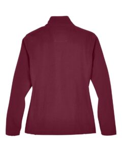 Team 365 TT80W Women’s Leader Soft Shell Jacket – Sport Maroon (back)