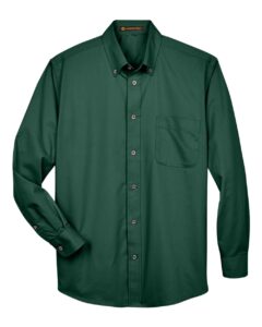 Harriton M500 Men’s Easy Blend™ Twill Shirt – Hunter