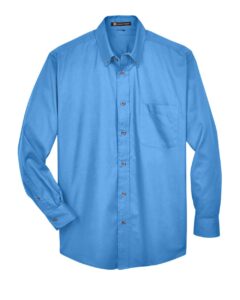 Harriton M500 Men’s Easy Blend™ Twill Shirt – Nautical Blue