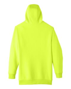 Team 365 TT96 Unisex Zone HydroSport™ Heavyweight Hooded Sweatshirt – Safety Yellow (back)