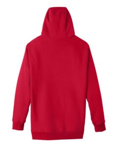 Team 365 TT96 Unisex Zone HydroSport™ Heavyweight Hooded Sweatshirt – Sport Red (back)
