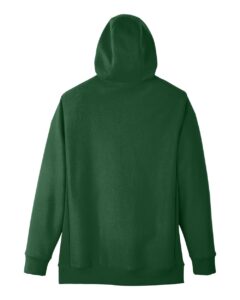 Team 365 TT95 Unisex Zone HydroSport™ Heavyweight Full-Zip Hooded Sweatshirt – Sport Dark Green (back)