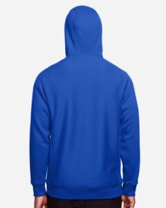 Team 365 TT95 Unisex Zone HydroSport™ Heavyweight Full-Zip Hooded Sweatshirt – Sport Royal (on model back)