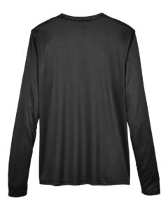 Team 365 TT11WL Women’s Zone Performance Long Sleeve T-Shirt – Black (back)