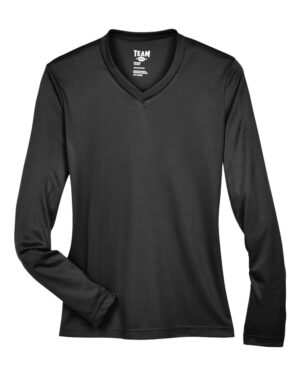 Team 365 TT11WL Women’s Zone Performance Long Sleeve T-Shirt – Black