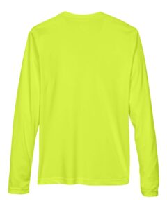 Team 365 TT11WL Women’s Zone Performance Long Sleeve T-Shirt – Safety Yellow (back)