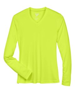 Team 365 TT11WL Women’s Zone Performance Long Sleeve T-Shirt – Safety Yellow
