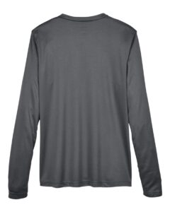 Team 365 TT11WL Women’s Zone Performance Long Sleeve T-Shirt – Sport Graphite (back)