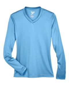 Team 365 TT11WL Women’s Zone Performance Long Sleeve T-Shirt – Sport Light Blue