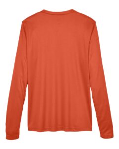 Team 365 TT11WL Women’s Zone Performance Long Sleeve T-Shirt – Sport Orange (back)