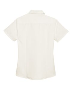 Harriton M560W Women’s Barbados Textured Camp Shirt – Cream (back)