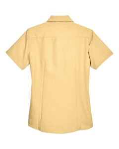 Harriton M560W Women’s Barbados Textured Camp Shirt – Pineapple (back)