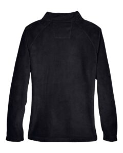Team 365 TT90W Women’s Campus Microfleece Jacket – Black (back)