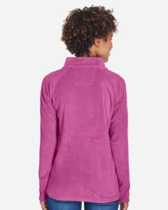 Team 365 TT90W Women’s Campus Microfleece Jacket – Sport Charity Pink (on model back)