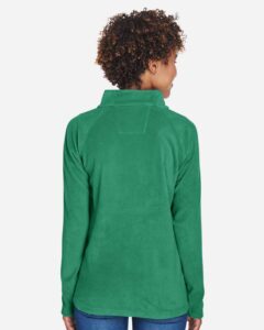 Team 365 TT90W Women’s Campus Microfleece Jacket – Sport Kelly (on model back)