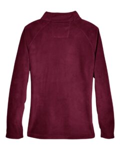 Team 365 TT90W Women’s Campus Microfleece Jacket – Sport Maroon (back)