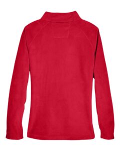Team 365 TT90W Women’s Campus Microfleece Jacket – Sport Red (back)