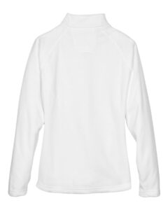 Team 365 TT90W Women’s Campus Microfleece Jacket – White (back)